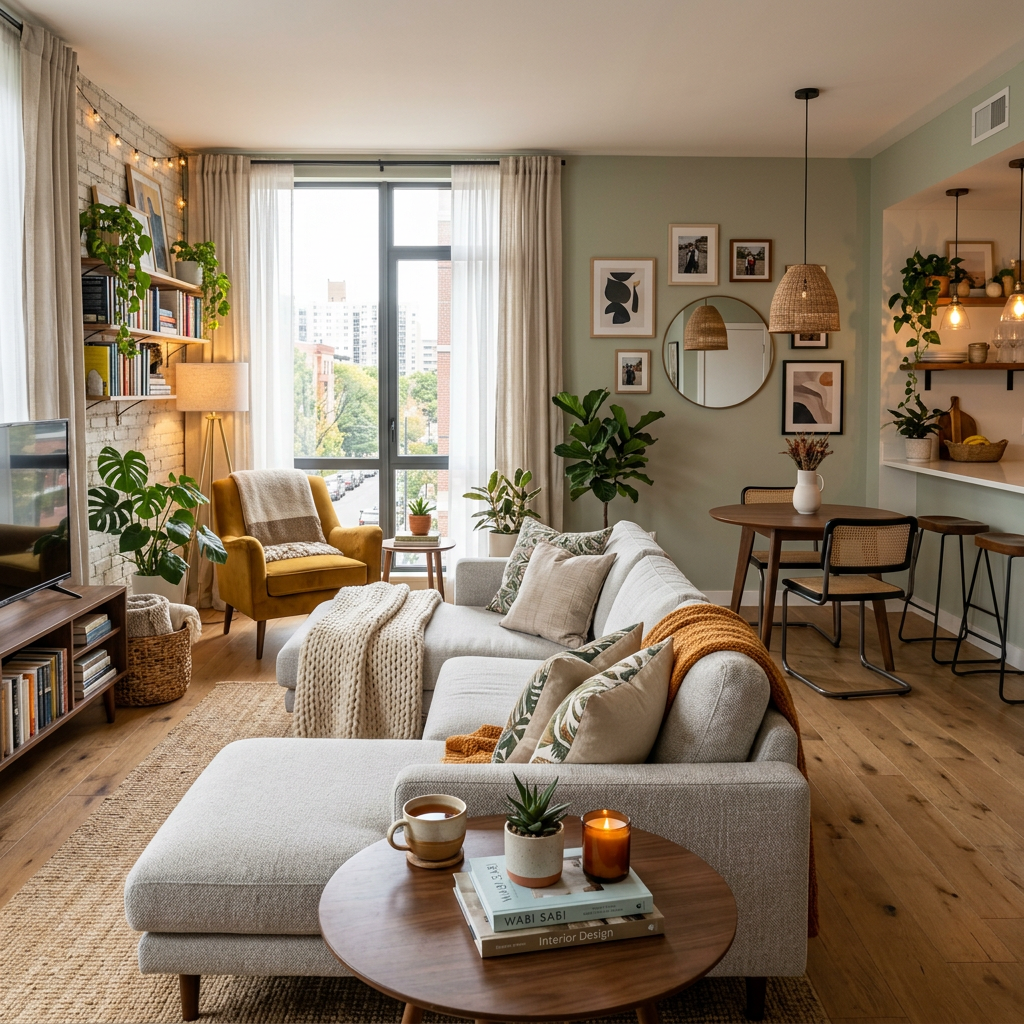 Modern cozy apartment interior